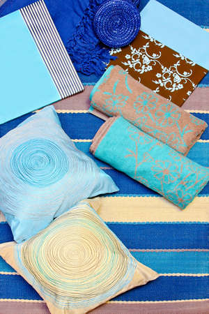 Interesting artistic interior accessories with vivid colors