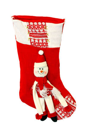 Red festive Christmas sock 