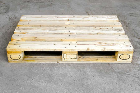Transportation wooden euro pallet in standard dimensions 