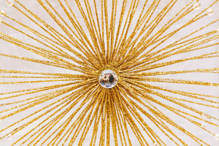 Abstract art decoration in shape of sun raysの写真素材