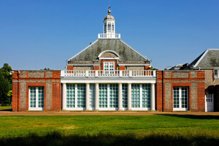LONDON, ENGLAND, UK - JULY 24: Serpentine Gallery in London on JULY 24, 2008. Serpentine Gallery in centre of Hyde Park London, England, UK. のeditorial素材