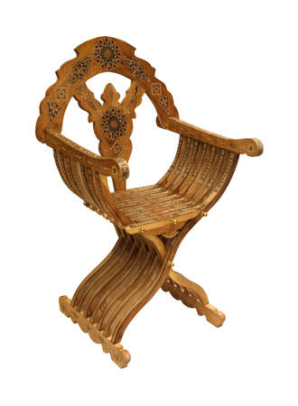 Arabic style chair isolated の写真素材
