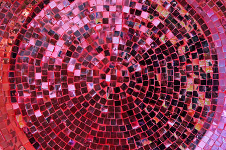 Small mirror purple glass in retro styleの写真素材