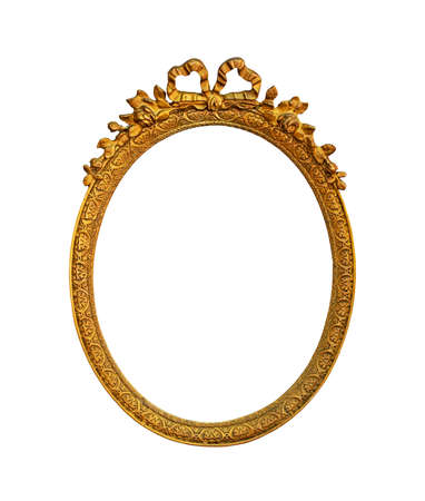 Retro decorative frame isolated with clipping path includedの写真素材