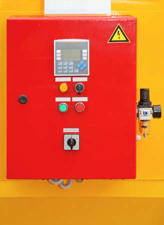 Electric control box for fuses with switchesの写真素材