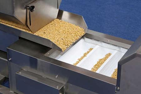 Automated grains food packaging machine production lineの写真素材