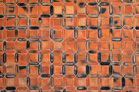Terracotta tiles in shape of digital numbersの写真素材