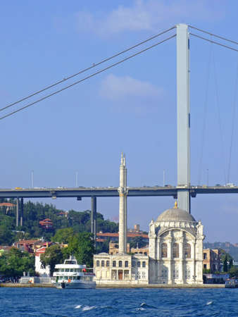 Ortakoy Mosque and the Bosphorus Bridge Istanbulの写真素材