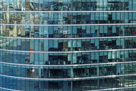 Layers of floors in modern office building