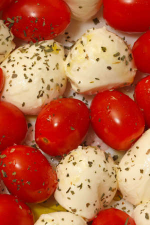 Italian cuisine mozzarella and tomato caprese salad