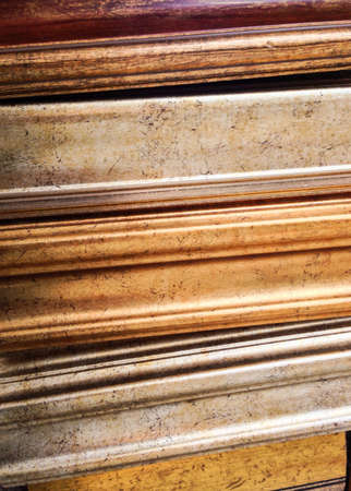 Vintage gold artistic frames background