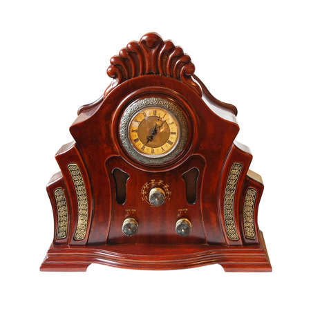 Vintage radio isolated の写真素材