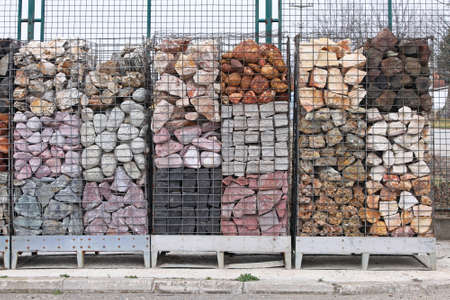 Various stones for home and garden decorationの写真素材