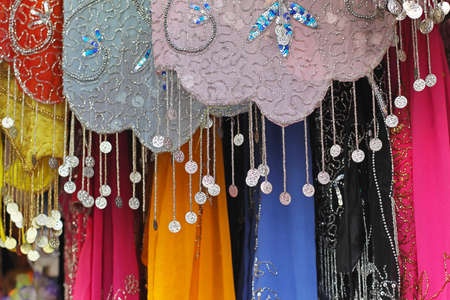 Traditional Islamic colorful dress with ducat decorationの写真素材