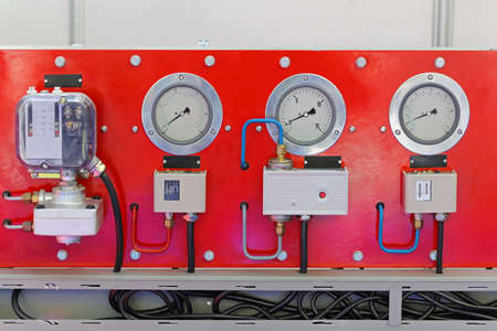 Commercial refrigeration unit control with gauges and valves