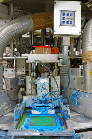 DVD and compact disc printing machineの写真素材