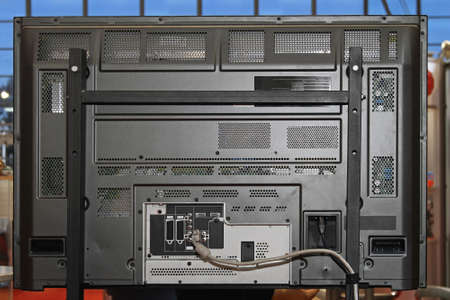 Rear end of LCD television set with mountの写真素材