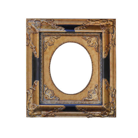 Antique frame isolated with clipping path includedの写真素材