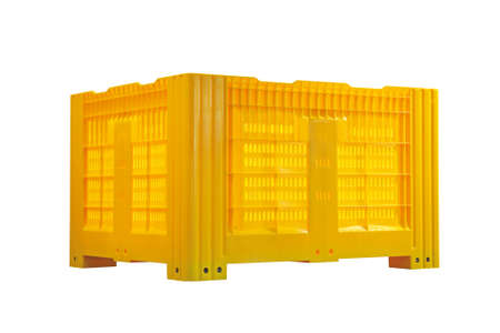Plastic Pallet Container Isolated Included Clipping Pathの写真素材