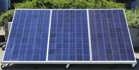 Three Photovoltaic Solar Panel Modules
