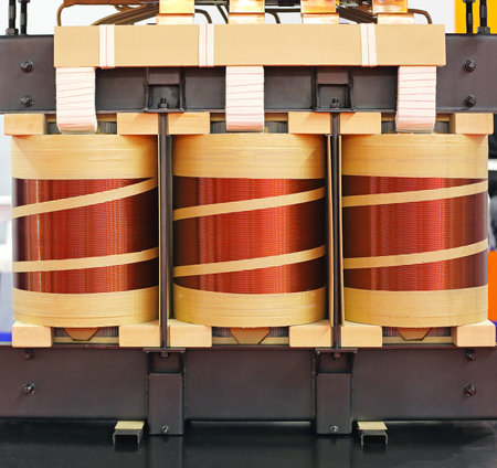 Big Industrial Electric Transformer Device With Copper Wire Coils