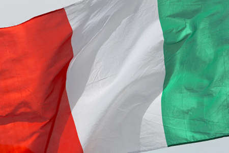 Italian Flag all Over the Picture Frameの写真素材