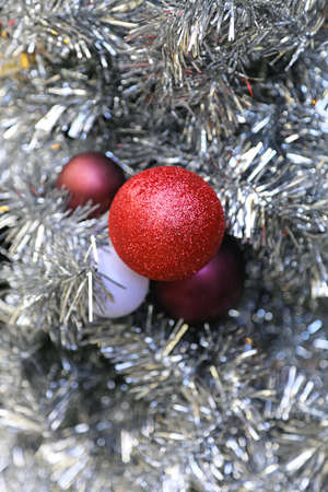Christmas Ornaments Cluster Decoration in Tinsel