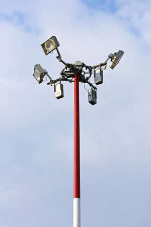 Light Pole with Antenna for Cellular Network Tower