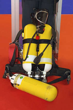 Self Contained Breathing Apparatus With Compressed Air For Firefighters
