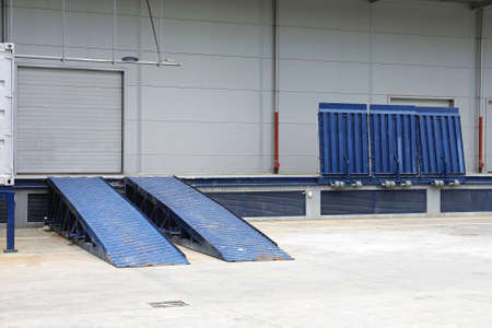 Dock Ramp and Door at Distribution Warehouse
