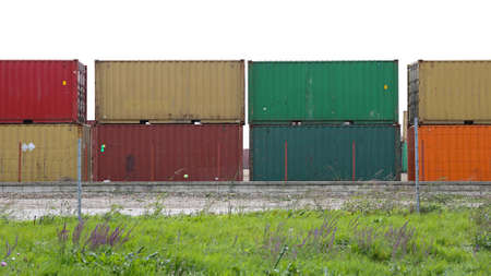 Cargo Containers for International Shipping Trade