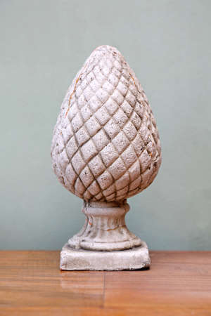 Antique Stone Pinecone Ornament Decorationの写真素材
