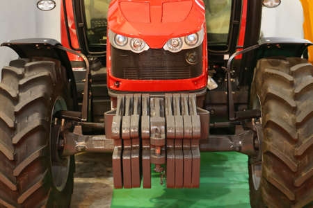 Weights at Front of Agriculture Tractor Vehicleの写真素材