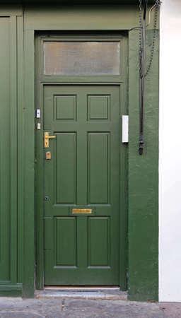 Green Door House Entrance