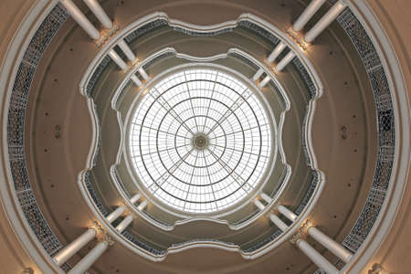Round Ceiling Skyligh Dome Windowの写真素材