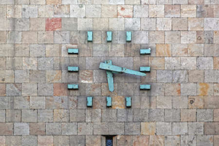 Memorial Clock at Museum in Skopje Symbol of the Earthquake