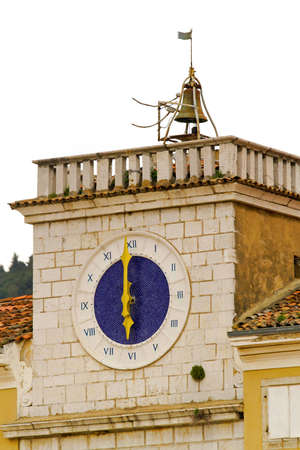 Old Roman Clock with Bell at Church