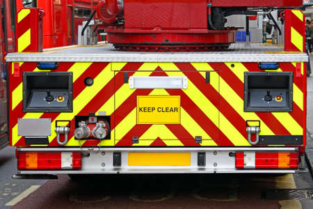 Rear End of Fire Engine Truck