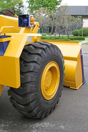 Big Yellow Loader Ready For Construction Works