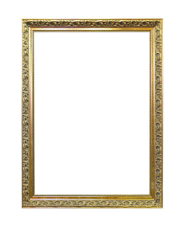 Gold Frame Isolated Included Clipping Path