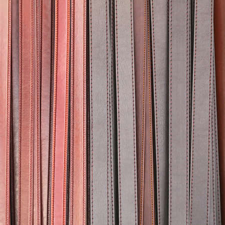 Big selection of leather belts
