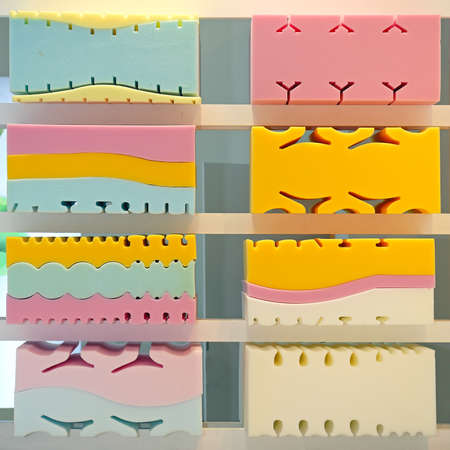 Cross Section of memory Foam Mattress For Bed