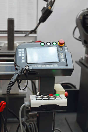 Digital Controller For Automated Welding Robot in Factoryの写真素材