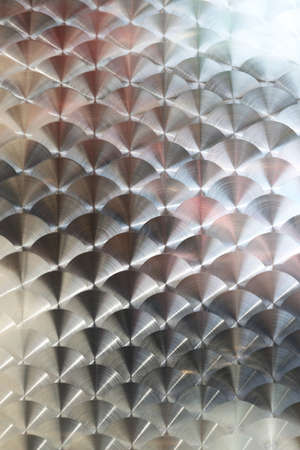 Stainless Steel Texture With Circles Patternの写真素材