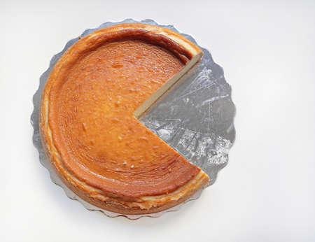 Round Cake Without One Missing Slice