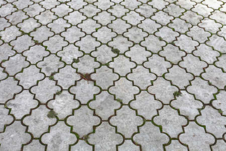 Concrete Tiles For Outdoor Pavement Textureの写真素材