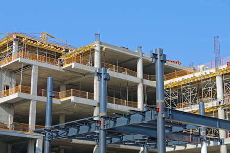 Building Site of New Skyscraper Construction Industry