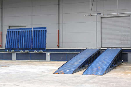 Temporary Dock Ramp and Door at Distribution Warehouse