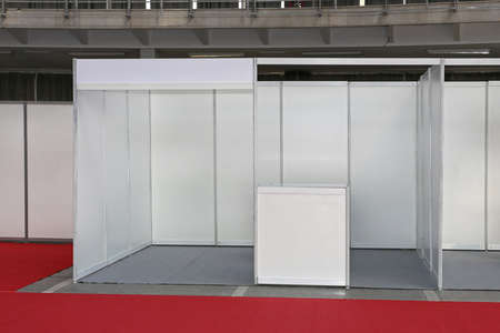 Empty Exibition Trade Fair Standの写真素材