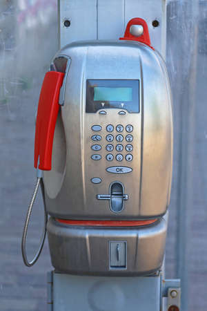 Modern Public Payphone Calling Card in Italy